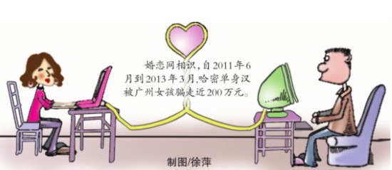 新疆哈密一男子網戀兩年被女網友騙近200萬