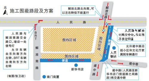 5月16日烏魯木齊市地鐵1號(hào)線南門站開工建設(shè) 三路口通行有變