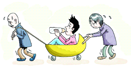 烏魯木齊記者調查:啃老族“吃”完自己“吃”父母