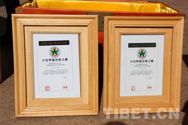 “世界最長藏文書法長卷”入藏布達拉宮