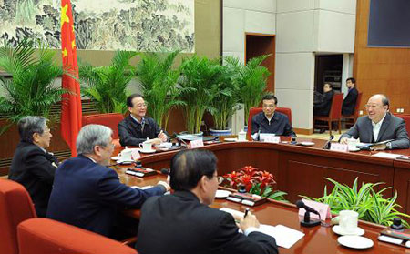 溫家寶聽取浙江沿海綜合開發(fā)戰(zhàn)略研究項(xiàng)目成果匯報(bào)