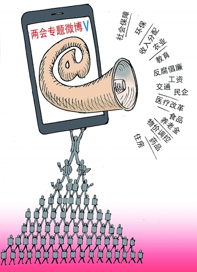 兩會“新聞大戰”開啟 新媒體拉近報道距離