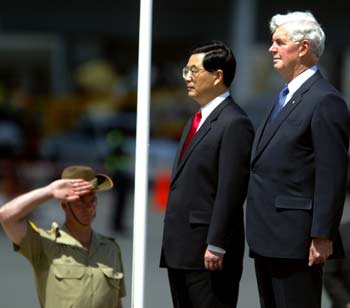 President talks up trip down under