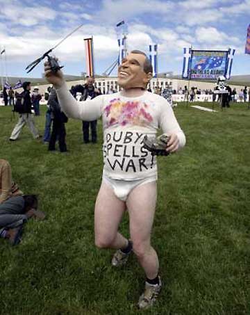 Australian anti-Bush protest