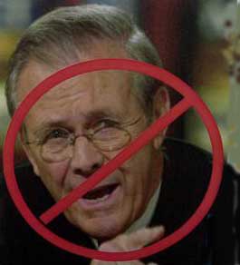 Rumsfeld flies into S. Korea storm