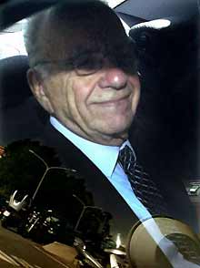 Press industry magnate Rupert Murdoch