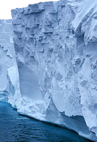 Ice collapse speeds up glaciers