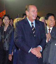 Chirac promotes China trade links