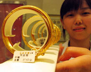 Giving gold a foreign touch