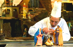 Huge Chocolate Creche Sweetens Christmas