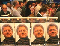 Clinton acknowledges memoir too long