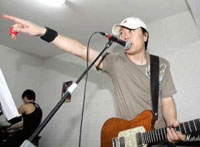 Cui Jian on rehearsal 
