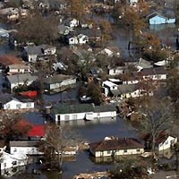 Damaged structures are shown in the aftermath of Hurricane Rita Monday, Sept. 26, 2005 in Cameron, La. An estimated 80 percent of the buildings in the town of Cameron, population 1,900, were leveled.
