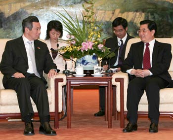 China is a "good neighbour, friend and partner" of ASEAN, President Hu Jintao told visiting Singaporean Prime Minister Lee Hsien Loong yesterday.