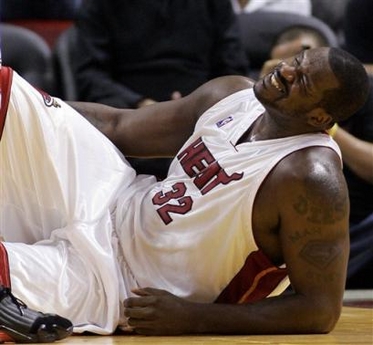 Heat center Shaquille O'Neal will miss two to four weeks with a sprained right ankle, adding to the team's early season injury woes.