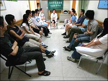 A new group of Internet addicts are interviewed by nurses at the Beijing Military Region Central Hospital, a clinic geared toward curing Internet addicts.