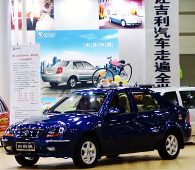 China says it has become a net exporter of cars and trucks for the first time, with new Chinese competitors such as Geely and Chery starting to make their mark in the markets of Asia, Africa and the Middle East.