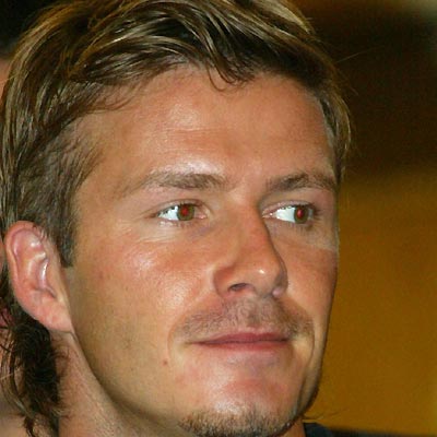 Beckham at welcoming feast