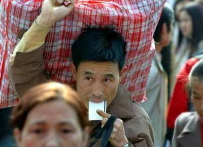 Spring festival traffic peak