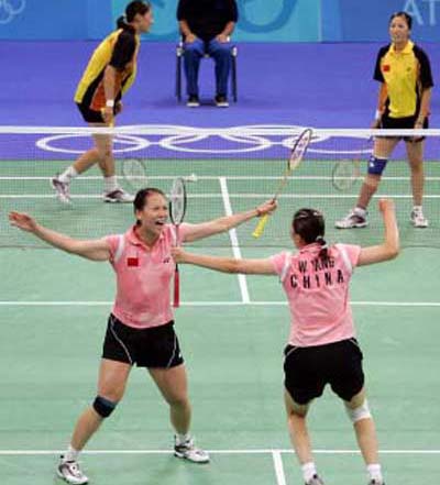 Women's badminton final