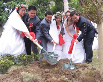 Mass weddings on New Year's Day