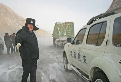 Snowslide in Xinjiang
