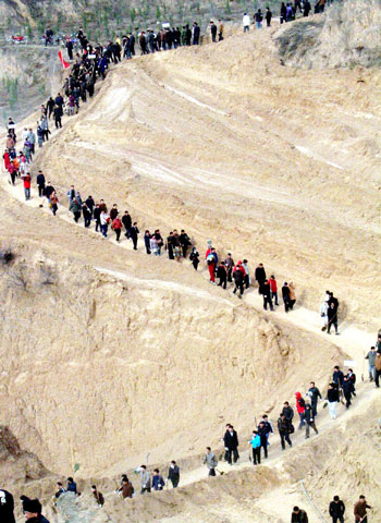Tree-planting in Xi'an
