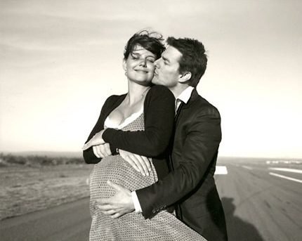 Tom and Katie in Black and White