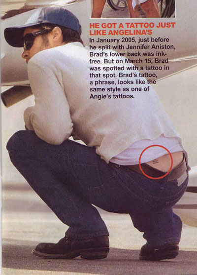 Brad's Buddhist tattoo shows love for maddox