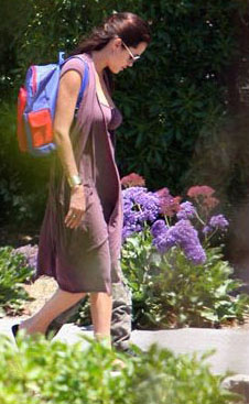 Angelina took Maddox to school