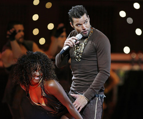 Ricky Martin performs during the close of the 48th International Song Festival