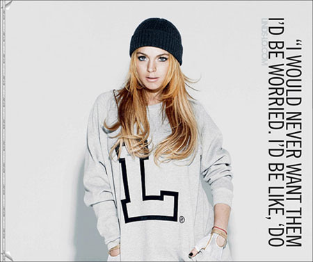 Lindsay Lohan does Nylon magazine