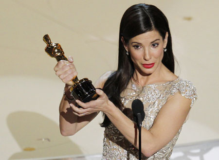 Sandra Bullock wins best actress