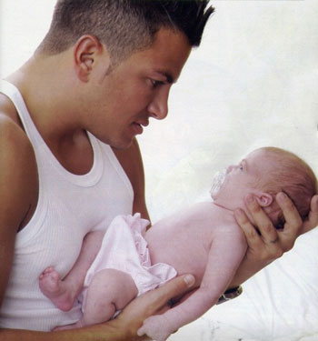 Pics of Jordan, Peter and their beloved daughter