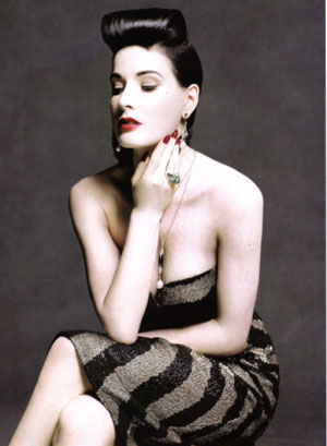 Dita von Teese on Harper's Bazaar