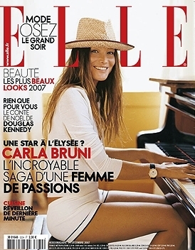 Carla Bruni covers ELLE magazine