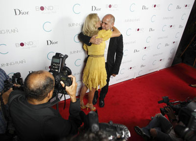 Charlize Theron arrives at premiere party of the film