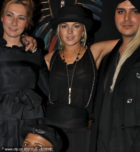 Lindsay Lohan at Church clothing store in West Hollywood