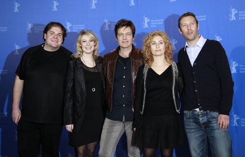 Cast member arrive for screening of