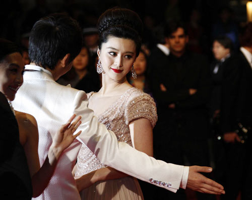 Dazzling beauty Fan Bingbing at screening of