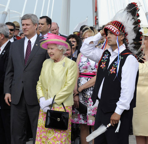 Britain's Queen Elizabeth at Canada