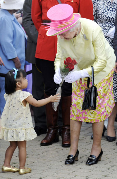 Britain's Queen Elizabeth at Canada