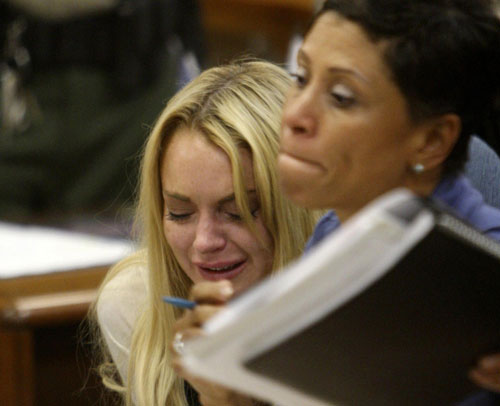 Distraught Lindsay Lohan sentenced to 90 days jail