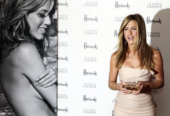 Jennifer Aniston launches her fragrance at Harrods in London