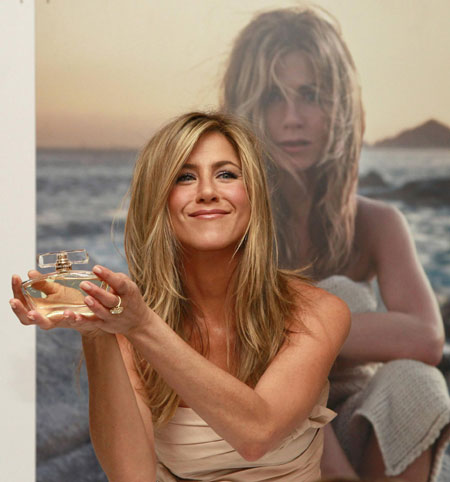 Jennifer Aniston launches her fragrance at Harrods in London
