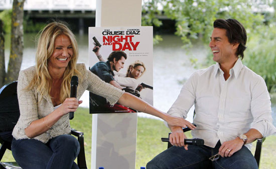 Tom Cruise and Diaz at premiere of the film 