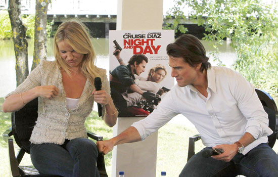 Tom Cruise and Diaz at premiere of the film 