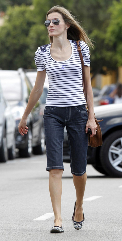 Spain's Crown Prince Felipe and Princess Letizia watch Copa del Rey yacht race