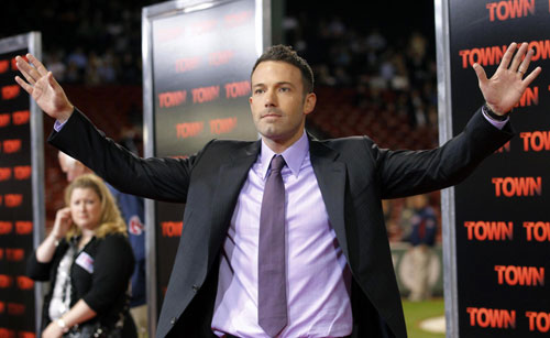 Premiere of movie 'The Town' at Fenway Park in Boston