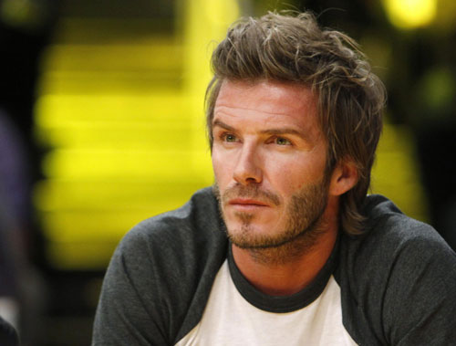 David Beckham attends NBA game between Los Angeles Lakers and Memphis Grizzlies